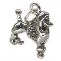POODLE Sterling Silver Charm