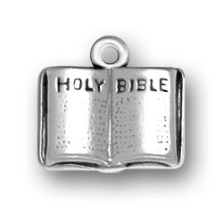 OPEN HOLY BIBLE Sterling Silver Charm - CLEARANCE