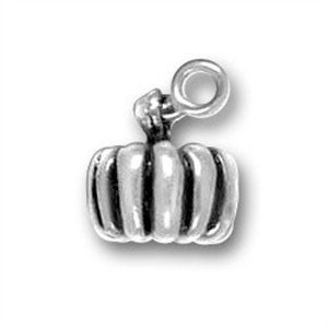 Pumpkin Sterling Silver Charm