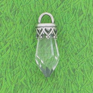 HEALING CRYSTAL Sterling Silver Charm