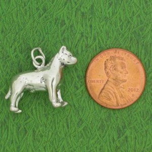 PIT BULL Sterling Silver Charm