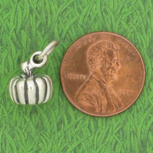 PUMPKIN Sterling Silver Charm - CLEARANCE