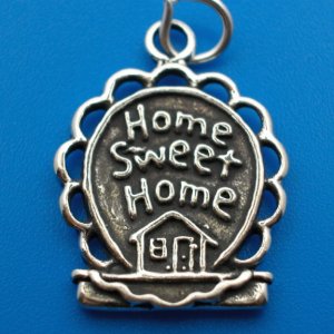 Home Sweet Home Sterling Silver Charm - Style 2