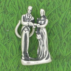 BRIDE & GROOM Sterling Silver Charm - CLEARANCE