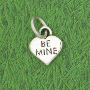 BE MINE HEART Sterling Silver Charm - CLEARANCE