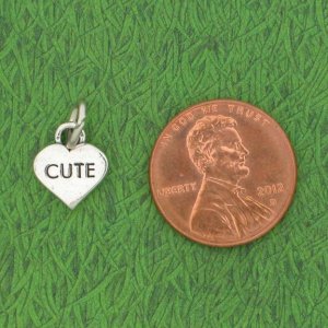 CUTE HEART Sterling Silver Charm - DISCONTINUED