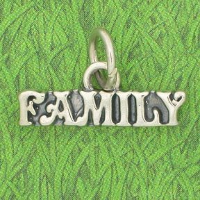 Family Sterling Silver Charm - CLEARANCE