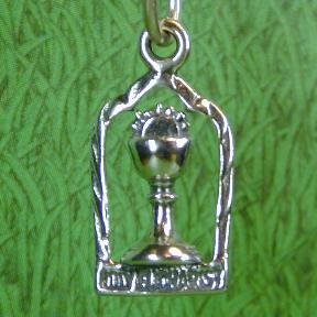 HOLY EUCHARIST Sterling Silver Charm - CLEARANCE