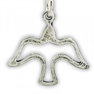DOVE OUTLINE Sterling Silver Charm