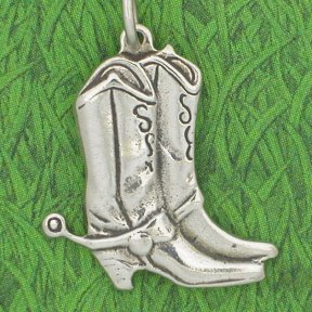 PAIR of BOOTS Sterling Silver Charm