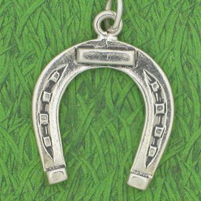 LARGE HORSESHOE Sterling Silver Charm