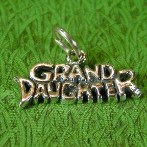 GRAND DAUGHTER Sterling Silver Charm - CLEARANCE