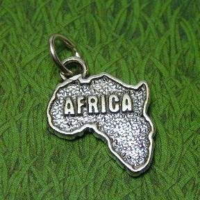 AFRICA Sterling Silver Charm - CLEARANCE