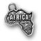 AFRICA Sterling Silver Charm - CLEARANCE