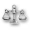 LIBRA SCALES of JUSTICE Sterling Silver Charm - CLEARANCE