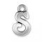 LETTER S Sterling Silver Charm - CLEARANCE
