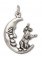 COW JUMPED OVER the MOON Sterling Silver Charm