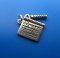 MOVIE CLAPBOARD Movable Sterling Silver Charm