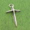 LARGE POINTED CROSS Sterling Silver Charm