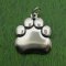 LARGE PAW PRINT Sterling Silver Charm