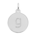 PETITE INITIAL DISC - LOWER CASE G - Rembrandt Charms