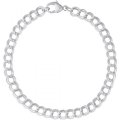 SMALL DOUBLE LINK DAPPED CURB CLASSIC BRACELET - 8 IN. - Rembrandt