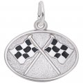 RACING FLAGS OVAL DISC - Rembrandt Charms