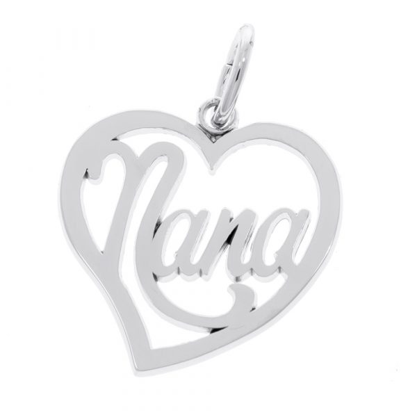 Nana Heart Sterling Silver Charm