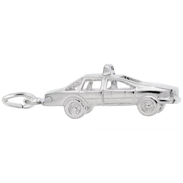 Taxi Cab Sterling Silver Charm
