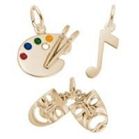 Art Charms in Silver and Gold