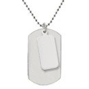 Dog Tags in Silver and Gold