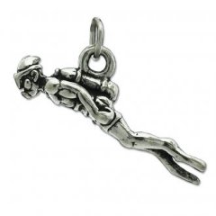 Water Sports Silver Charms