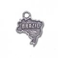 BRAZIL Sterling Silver Charm - CLEARANCE