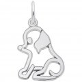 FLAT SITTING DOG - Rembrandt Charms