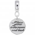 I LOVE YOU TO THE MOON AND BACK CHARMDROPS SET - Rembrandt Charms