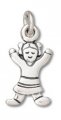 GINGERBREAD GIRL Sterling Silver Charm