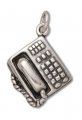 HOME PHONE OFFICE TELEPHONE Sterling Silver Charm