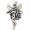 LONG HAIRED FAIRY Sterling Silver Charm