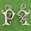 ANGEL LETTER P Sterling Silver Charm