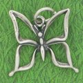 BUTTERFLY - SIMPLE OUTLINE Sterling Silver Charm