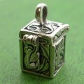 Large Prayer Box Opening Sterling Silver Charm