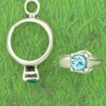 Birthstone Ring ~ March ~ Aquamarine
