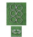 Split Rings - 1/2 Dozen  (6 pieces) - Sterling Silver