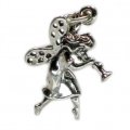 DANCING FAIRY with TRUMPET Sterling Silver Charm