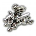 FLYING PIG Sterling Silver Charm