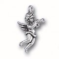 CHERUB ANGEL with TRUMPET Sterling Silver Charm