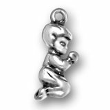 PRAYING BOY Sterling Silver Charm - CLEARANCE