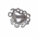 XOXO HEART Sterling Silver Charm - CLEARANCE