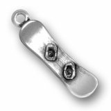 SNOWBOARD Sterling Silver Charm - CLEARANCE