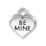 BE MINE HEART Sterling Silver Charm - CLEARANCE